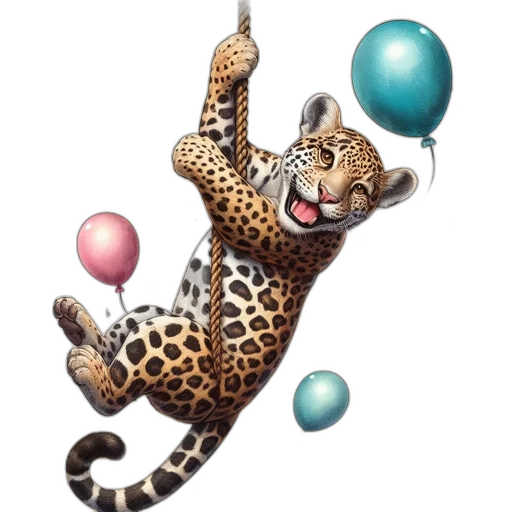 animal, staff, jewelry, 3d render transparent PNG cut-out