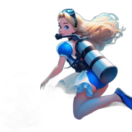 dress, robot, weapon, concept art transparent PNG cut-out