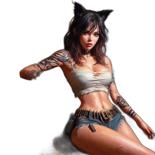 fantasy art, photorealistic, concept art, pixel art transparent PNG cut-out
