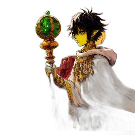 staff, sword, weapon, crown transparent PNG cut-out