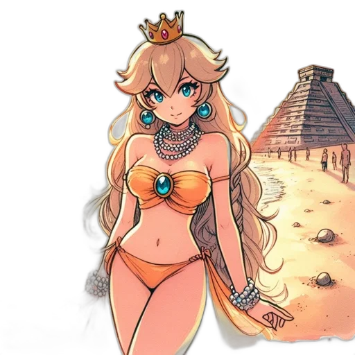 dress, crown, jewelry, weapon transparent PNG cut-out