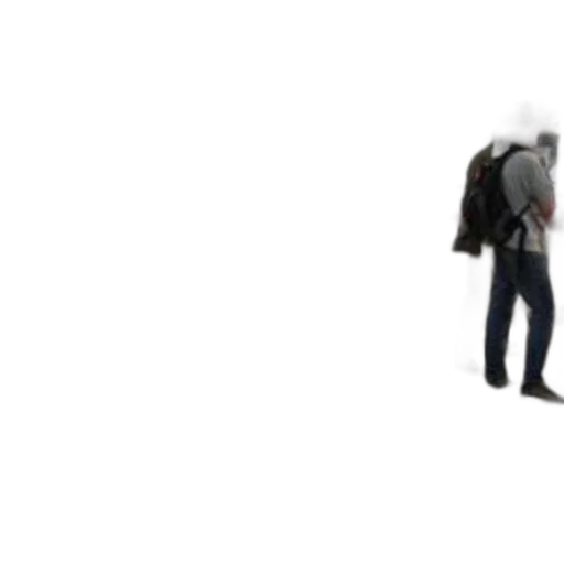 jacket, umbrella, staff, robot transparent PNG cut-out