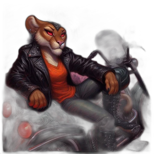 jacket, concept art, cyberpunk, fantasy art transparent PNG cut-out