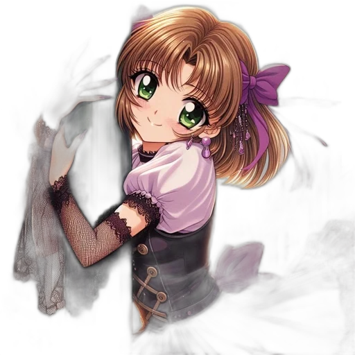 staff, dress, weapon, anime transparent PNG cut-out