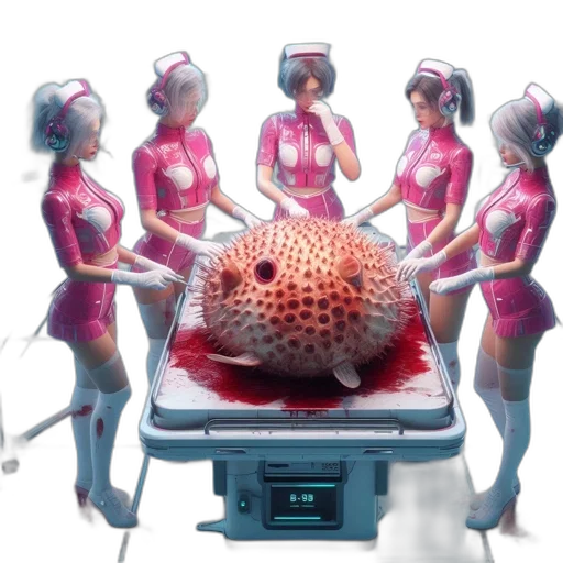 robot, creature, staff, animal transparent PNG cut-out