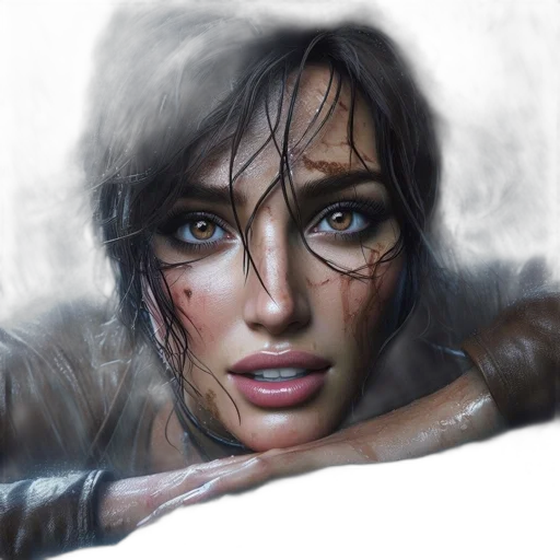 face, photorealistic, concept art, fantasy art transparent PNG cut-out