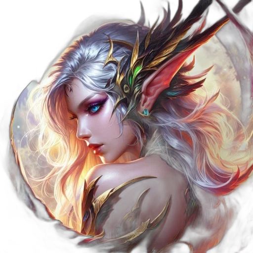 dragon, staff, fantasy art, concept art transparent PNG cut-out