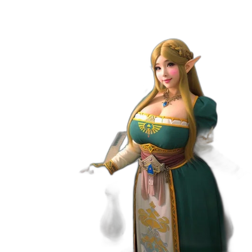 dress, staff, crown, sword transparent PNG cut-out