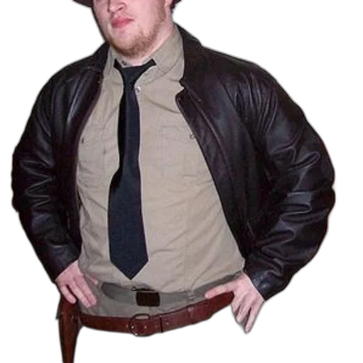 jacket, staff, hat, creature transparent PNG cut-out