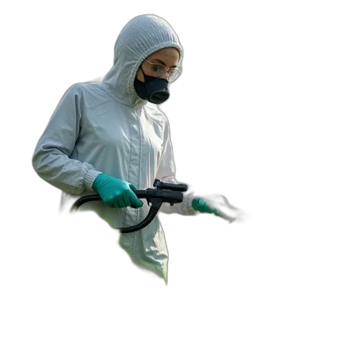 jacket, weapon, mask, staff transparent PNG cut-out