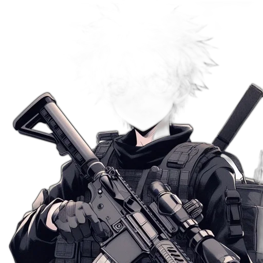 weapon, animal, mask, jacket transparent PNG cut-out