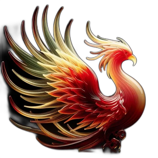 dragon, staff, fantasy art, 3d render transparent PNG cut-out