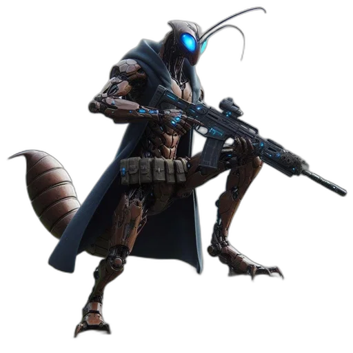weapon, robot, staff, sword transparent PNG cut-out