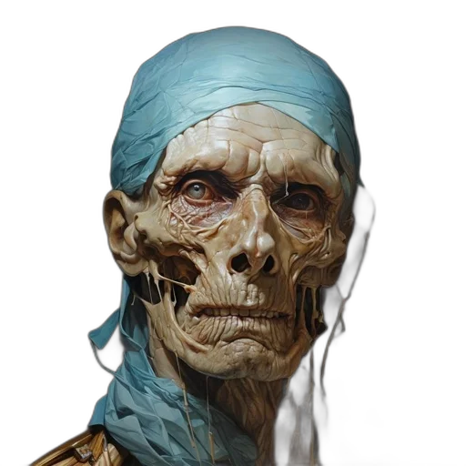 face, mask, robot, creature transparent PNG cut-out