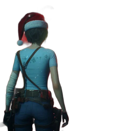 hat, mask, jacket, weapon transparent PNG cut-out