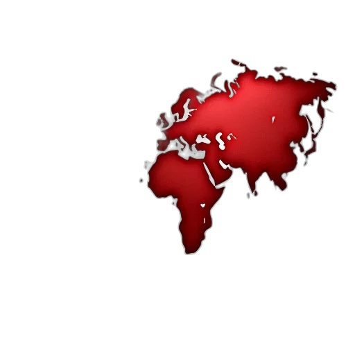 staff, 3d render, red, map transparent PNG cut-out