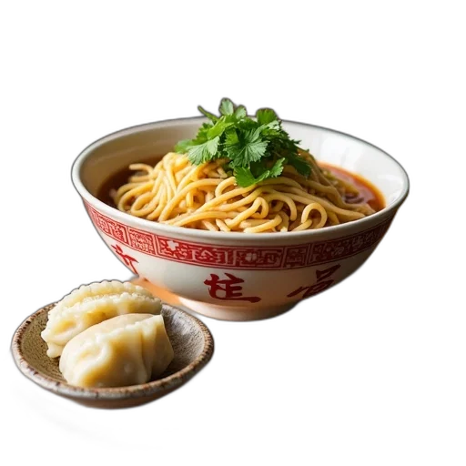 food, photorealistic, bowl, noodles transparent PNG cut-out