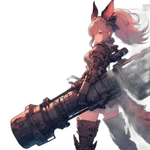 weapon, staff, sword, robot transparent PNG cut-out