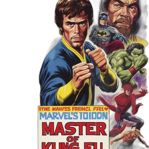 comic book art, outer space, poster, promotes transparent PNG cut-out
