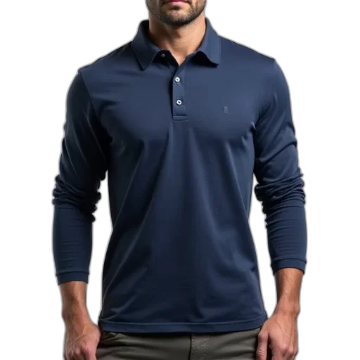 jacket, staff, 3d render, blue transparent PNG cut-out