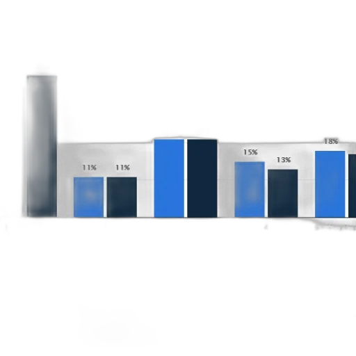 3d render, blue, monochrome, bar transparent PNG cut-out