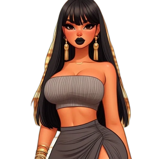 dress, jewelry, fantasy art, concept art transparent PNG cut-out