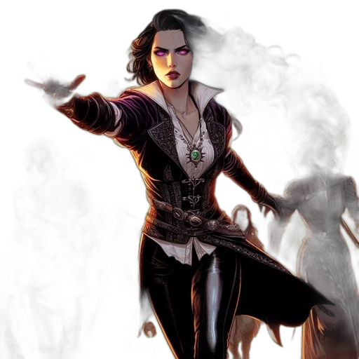 fantasy art, concept art, comic book art, dark transparent PNG cut-out