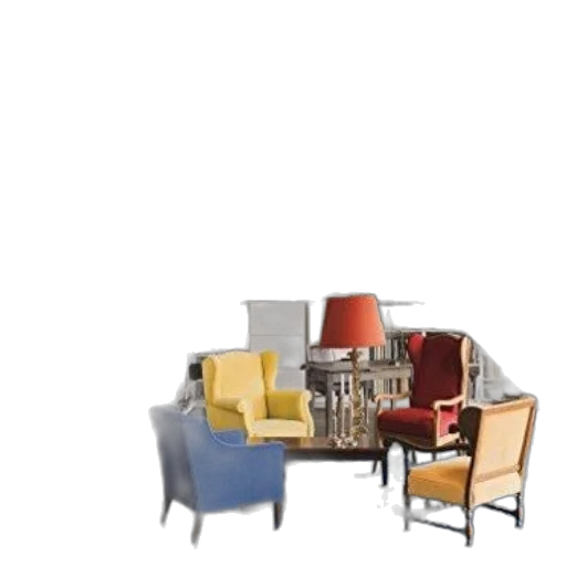 furniture, 3d render, concept art, photorealistic transparent PNG cut-out