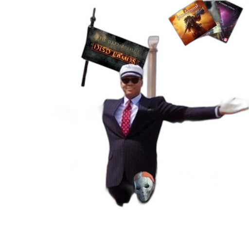 staff, weapon, hat, robot transparent PNG cut-out