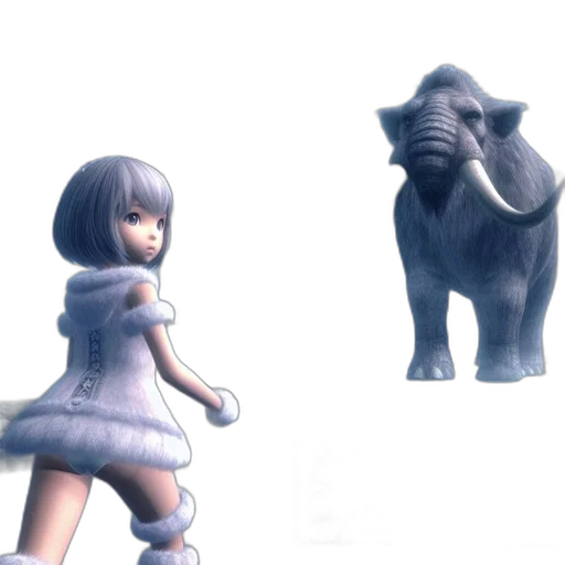 animal, creature, concept art, 3d render transparent PNG cut-out