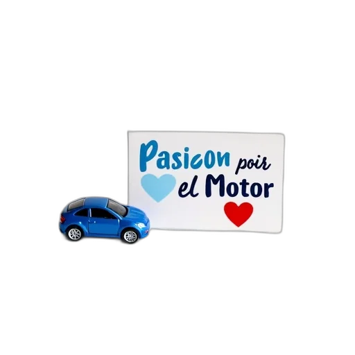 car, small, blue, toy transparent PNG cut-out