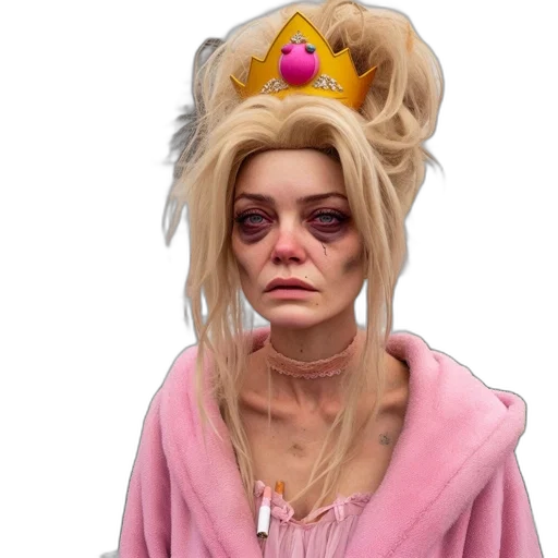 crown, face, jacket, jewelry transparent PNG cut-out