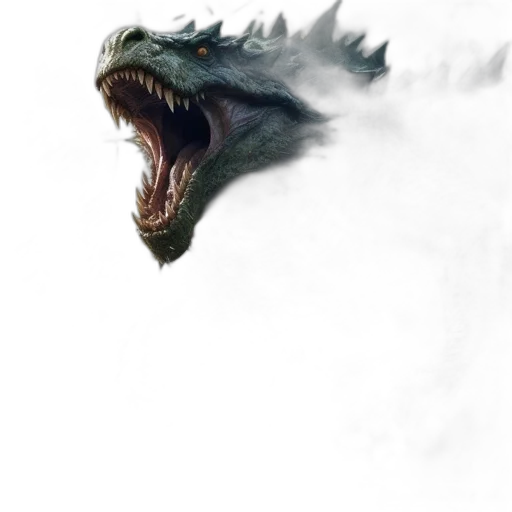 dragon, creature, animal, face transparent PNG cut-out