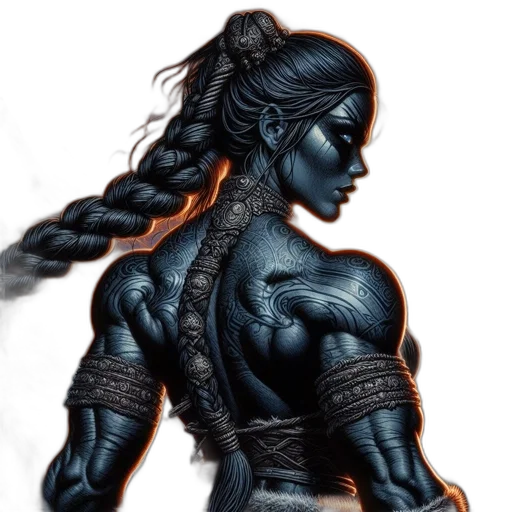 comic book art, concept art, fantasy art, photorealistic transparent PNG cut-out