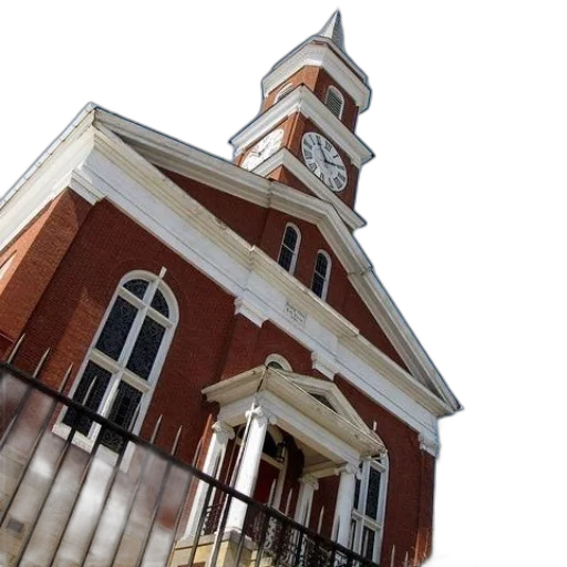building, red, brick, church transparent PNG cut-out