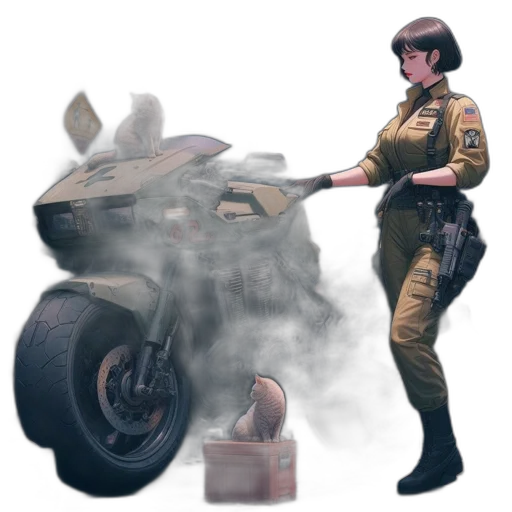 weapon, car, robot, jacket transparent PNG cut-out