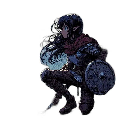 sword, concept art, fantasy art, comic book art transparent PNG cut-out