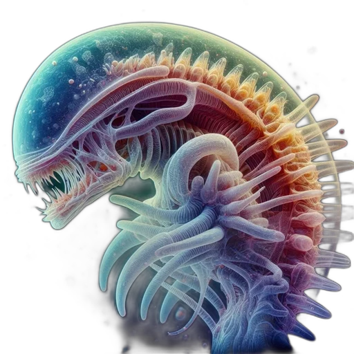 creature, dragon, hair, animal transparent PNG cut-out
