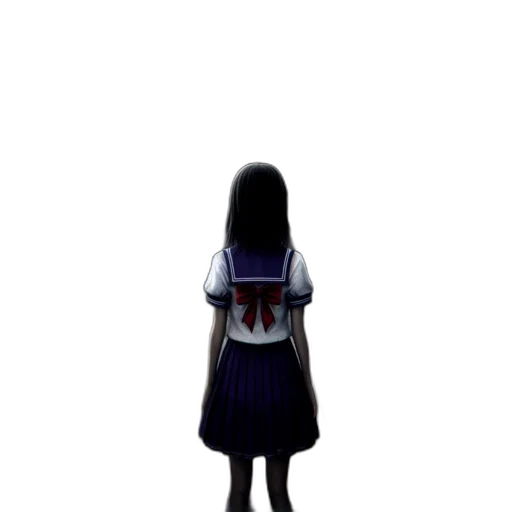 dress, creature, mask, hair transparent PNG cut-out