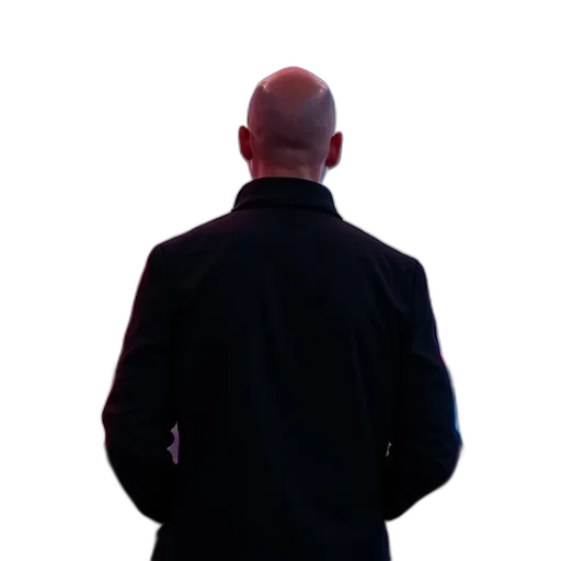 jacket, staff, face, robot transparent PNG cut-out