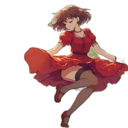 dress, flower, weapon, creature transparent PNG cut-out