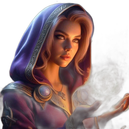 face, fantasy art, concept art, photorealistic transparent PNG cut-out