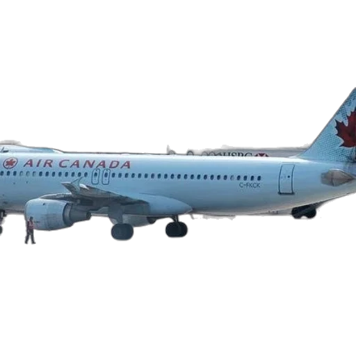 3d render, air, canada, plane transparent PNG cut-out