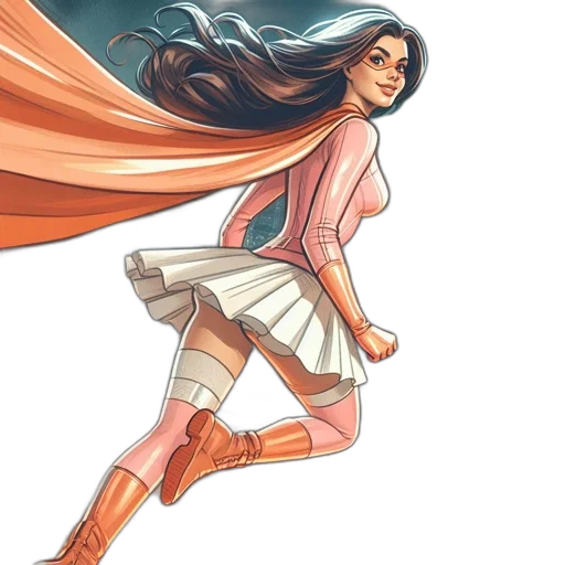 comic book art, concept art, fantasy art, watercolor transparent PNG cut-out