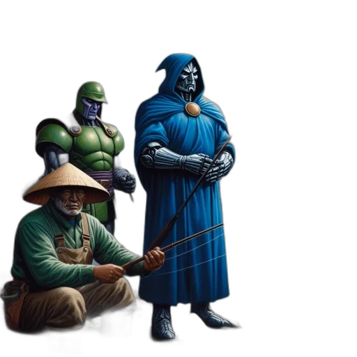 mask, concept art, comic book art, fantasy art transparent PNG cut-out