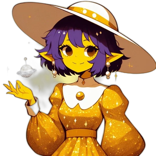 staff, hat, dress, mask transparent PNG cut-out