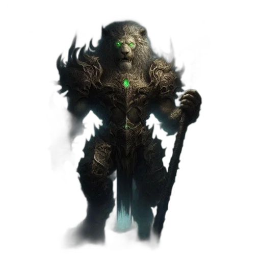 creature, staff, weapon, mask transparent PNG cut-out