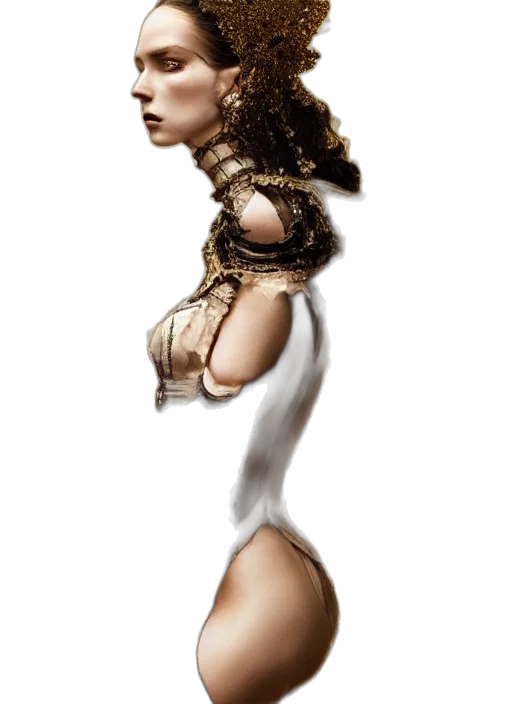dress, jewelry, crown, hair transparent PNG cut-out