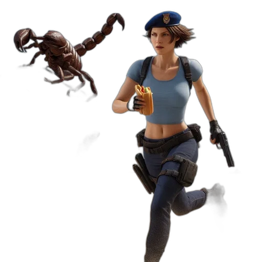 creature, robot, weapon, concept art transparent PNG cut-out