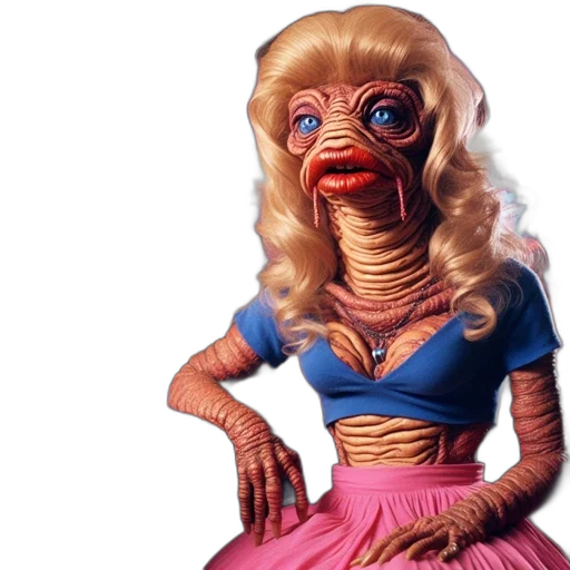 dress, creature, mask, face transparent PNG cut-out